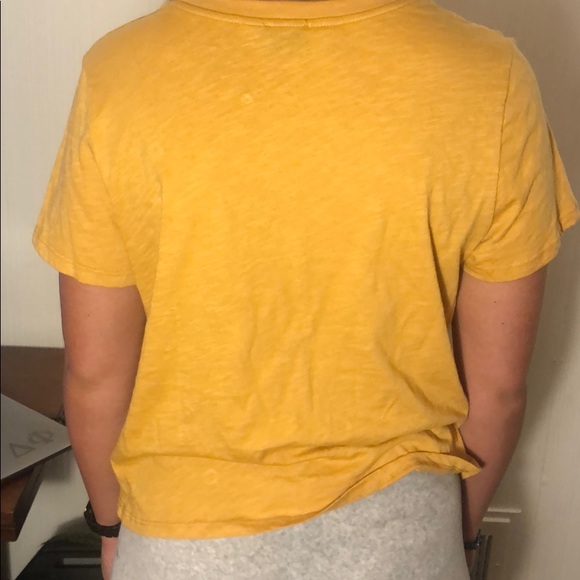 Mustard T shirt that says “ road trip please” - Picture 3 of 3